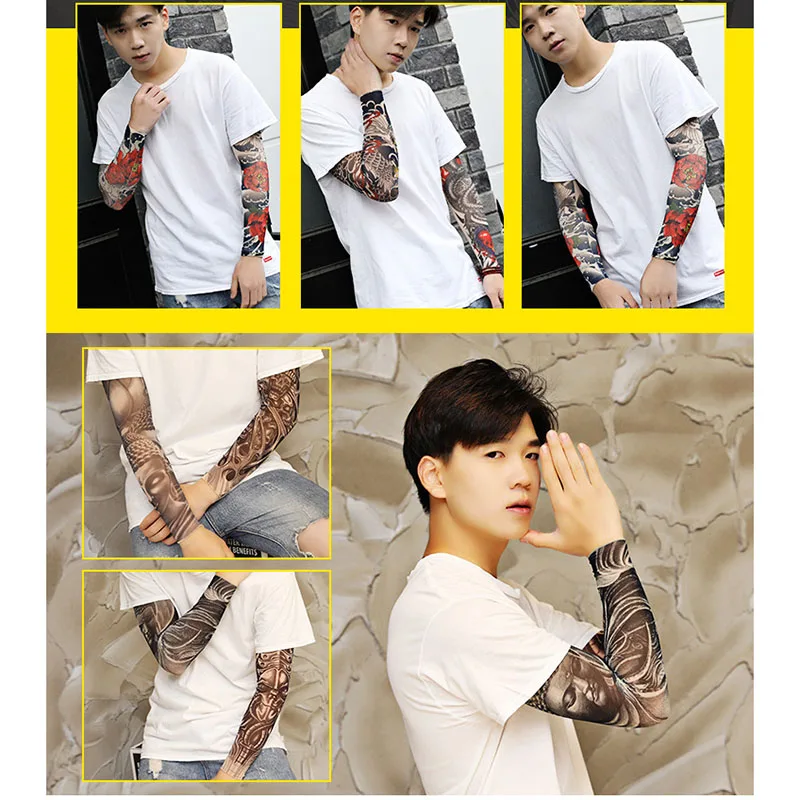 Прохладный татуировки рукавами и героями мультфильмов Одежда ручной авточехол