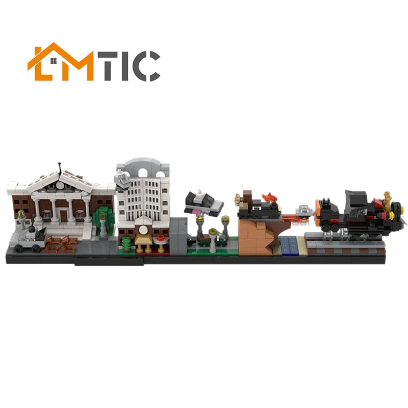 BuildMOC 19767 фильм Назад в будущее Коллекционная модель архитектуры Skyline