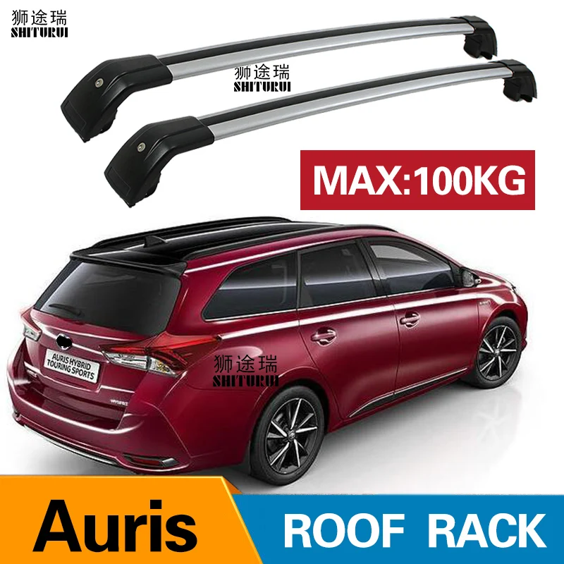 2 шт. поручни на крышу для TOYOTA Auris 5 dr Estate 2013 2017 2019 из алюминиевого сплава|Багажники