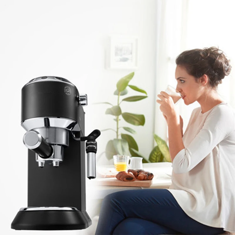 

EC685 Italian Semi-Automatic Coffee Machine 1350W Household Pumped Stainless Steel Coffee Machine Small Desktop