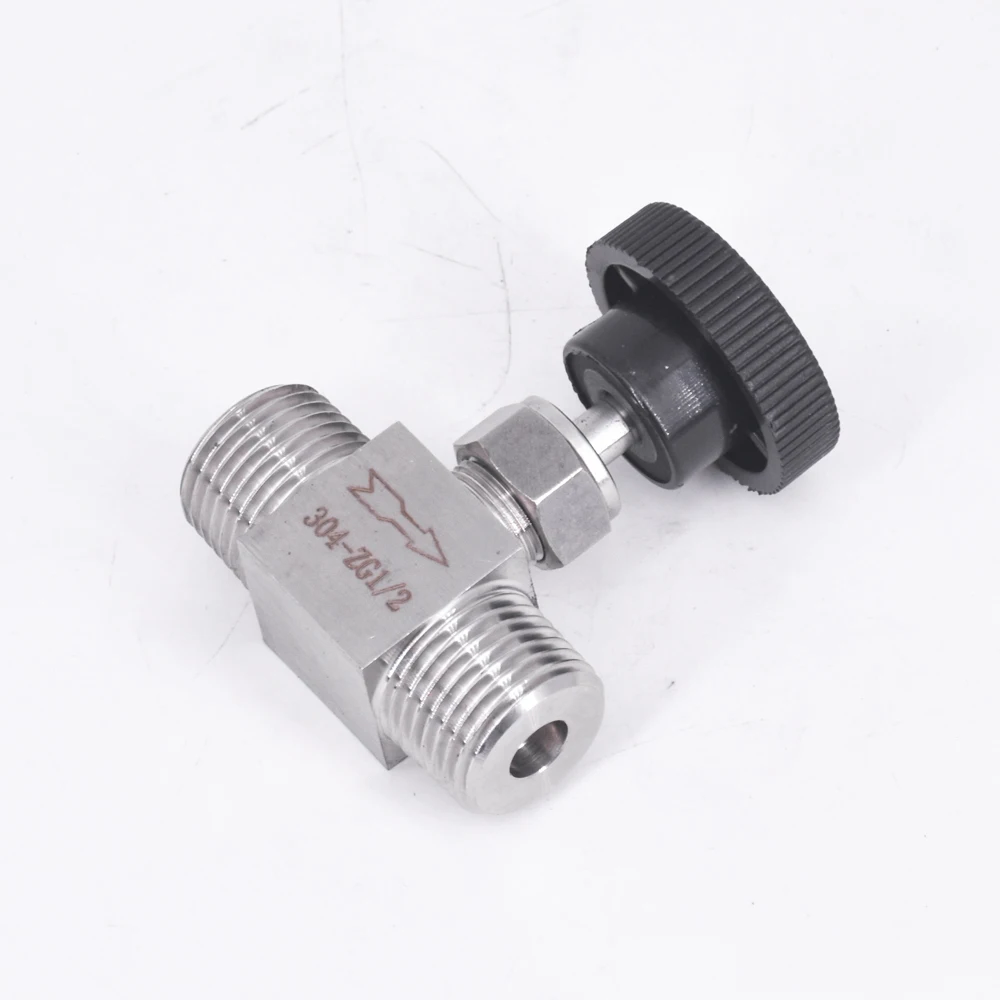 Игольчатый клапан BSP NPT 1/8 дюйма 1/4 3/8 1/2 304 кран из нержавеющей стали с контролем