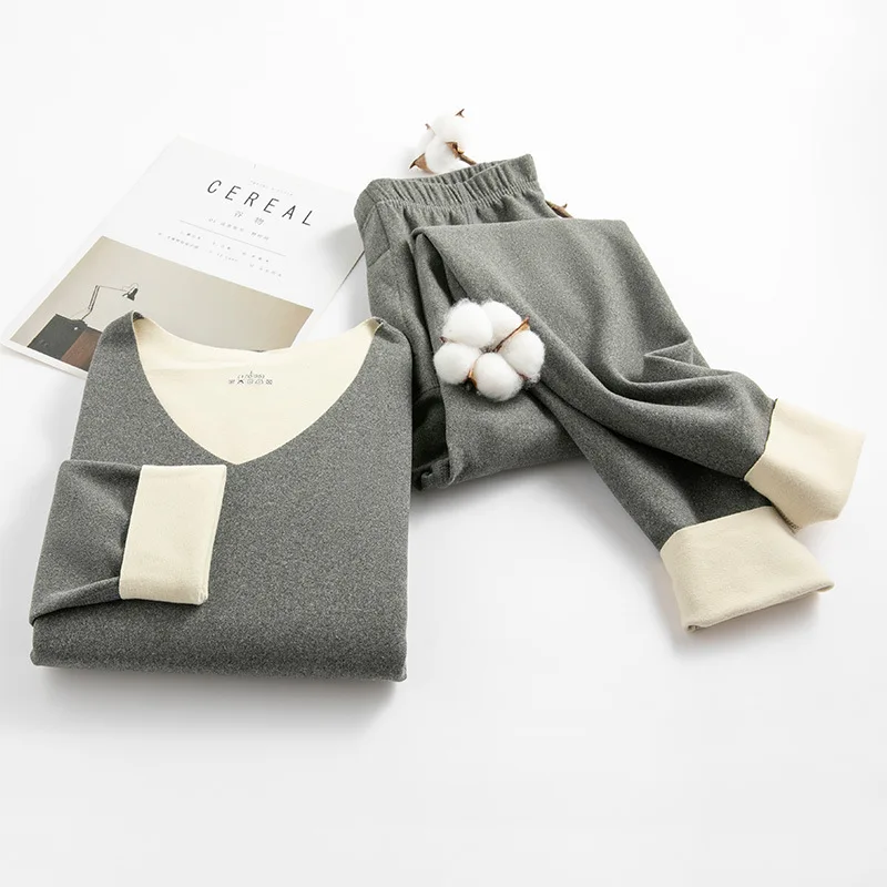 Couple suit Men Thermal Underwear Women Thermal Underwear Carbon Fiber Warm Fleece Long Johns Fashionable Men Thermal Winter