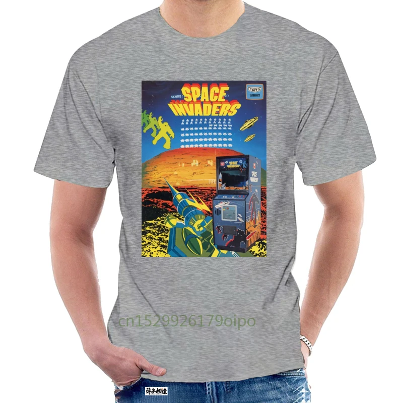 Новая мужская футболка Space Invaders в стиле ретро с видеоиграми размер S 2Xl для