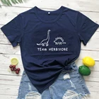 Команда Herbivore женская футболка вегетарианские модные футболки веганских материалов подарок Herbivore рубашка с динозаврами размера плюс Графический Футболка