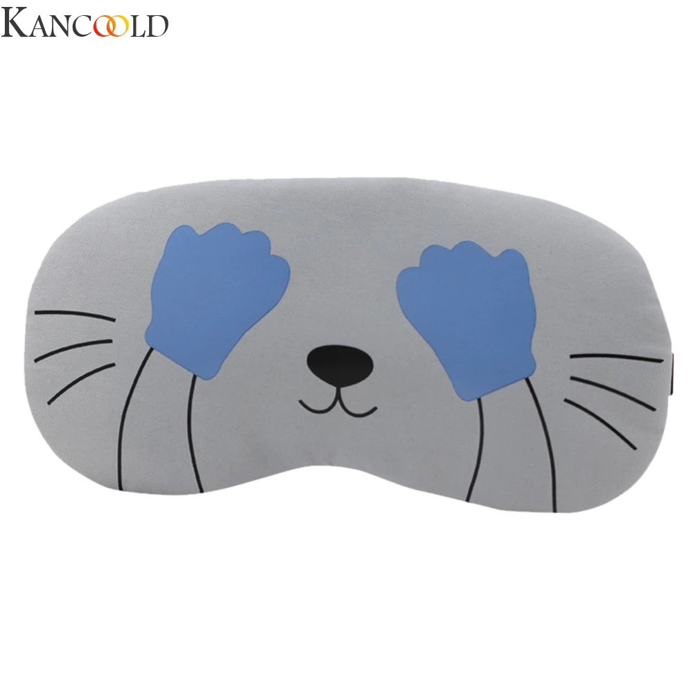 KANCOOLD мультяшная кошачья маска для глаз тени век Мягкая повязка на глаза покрытие
