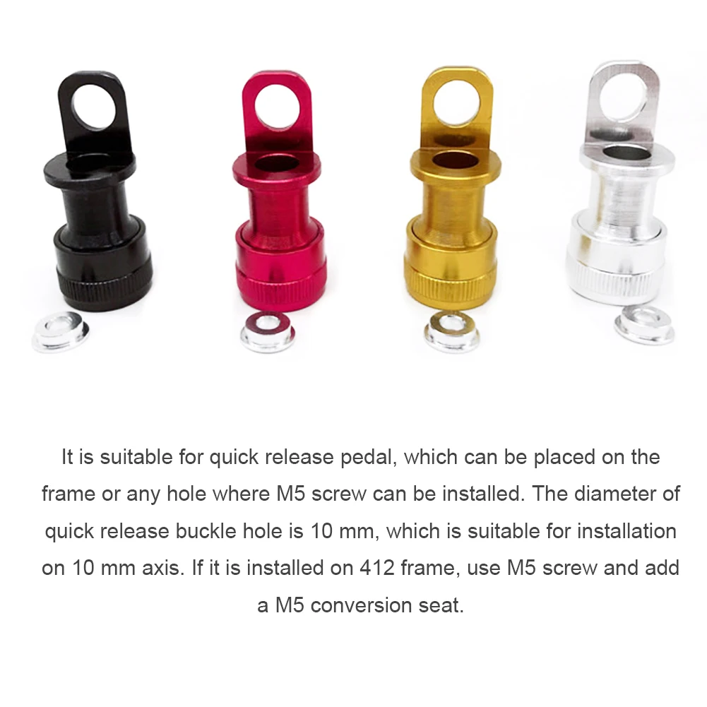 

Folding Bike Pedal Quick Release Buckle Pedals Mounting Adapter Biking PortableDustproof Cycling Parts for Brompton