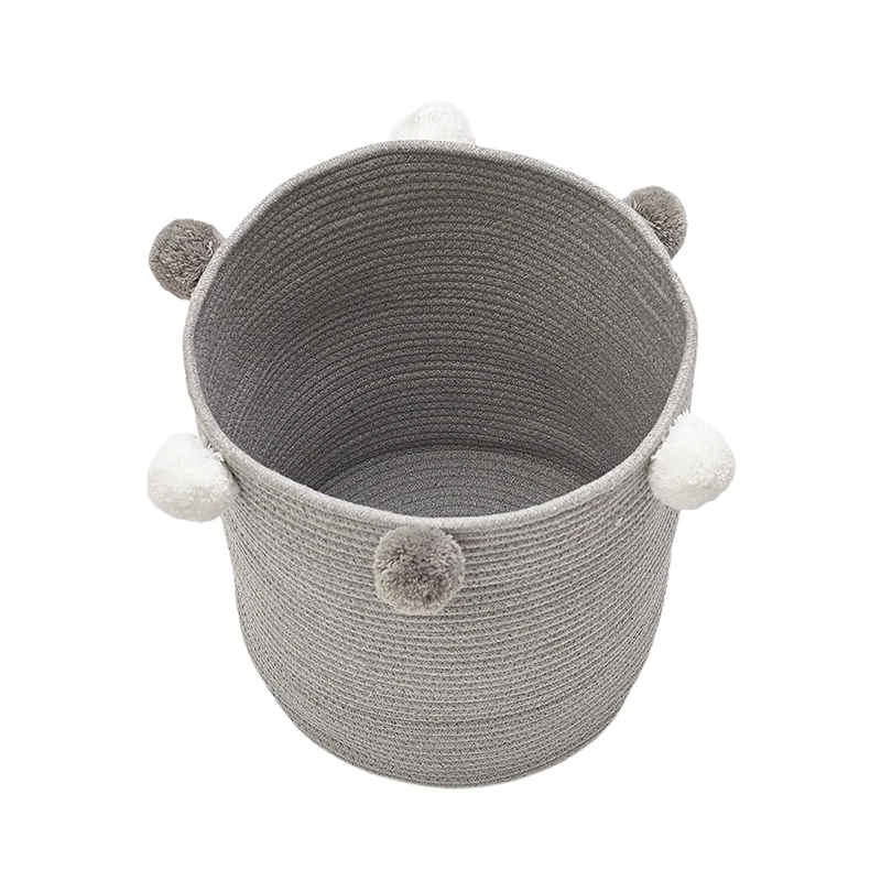 

Nursery Storage Basket for Kids Baby Toys Laundry Hamper Home Organizer Dirty Clothes Holder Container Laundry Basket