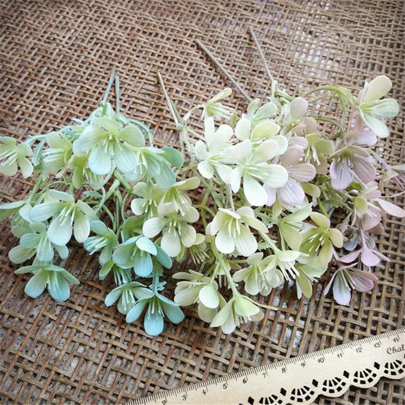 Искусственные короткие стебли Гипсофила длина 7 09 дюйма искусственные растения