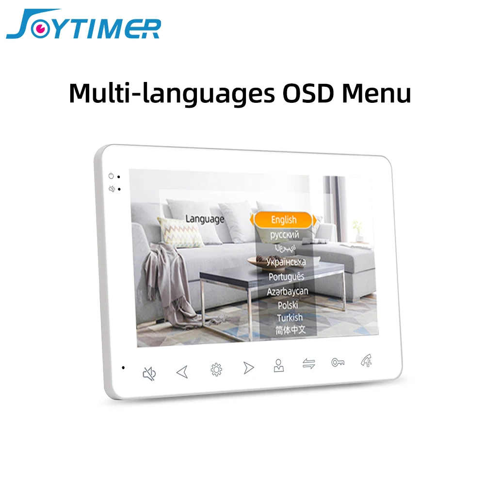 Видеодомофон Joytimer 1200TVL поддержка смарт-камеры Tuya подходит для многосемейных