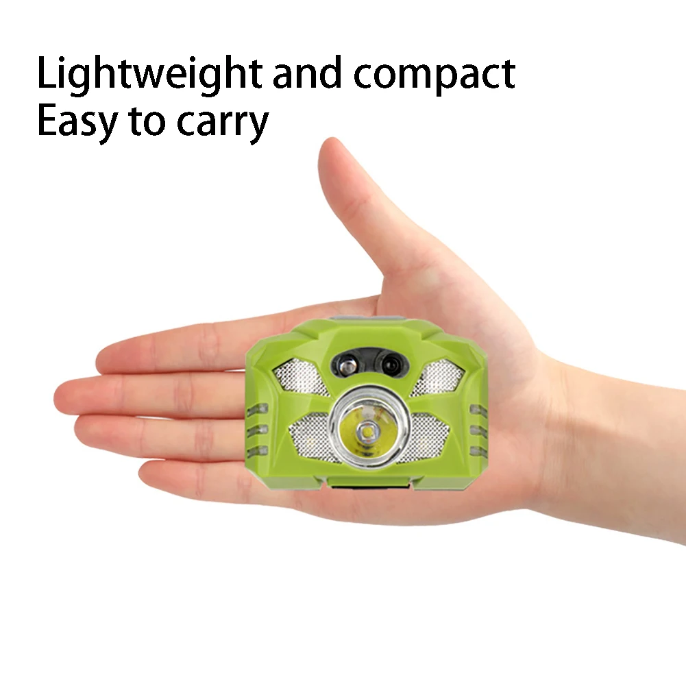 

Outdoor Camping LED Infrared USB Charging Multifunction Safety Cycling Headlight Night Running Adjustable Waterproof Headlamp