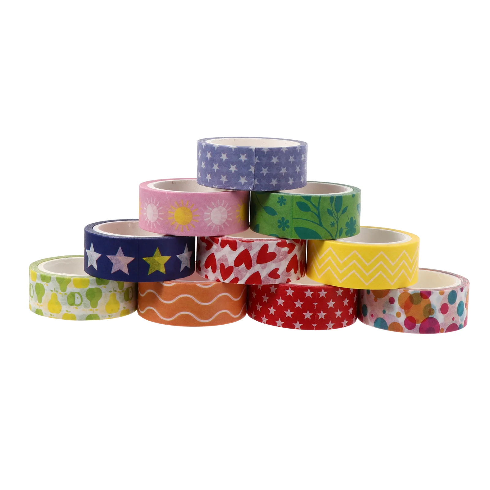 

10 Rolls Washi Masking Tape Decorative Washi Tape Set DIY Scrapbook Diary Tapes