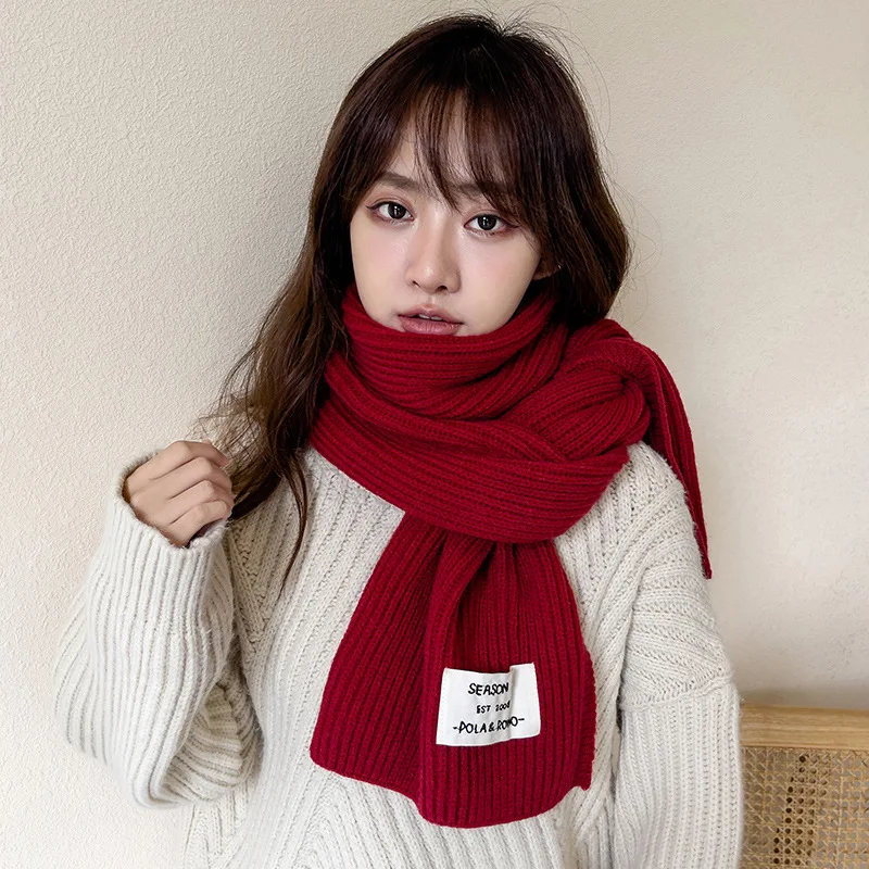 

Cashmere Scarf Women Solid Color Winter Scarf Adults And Kids Boys Girls Knits Shawl Warm Long Wool Scarves Ladies Men