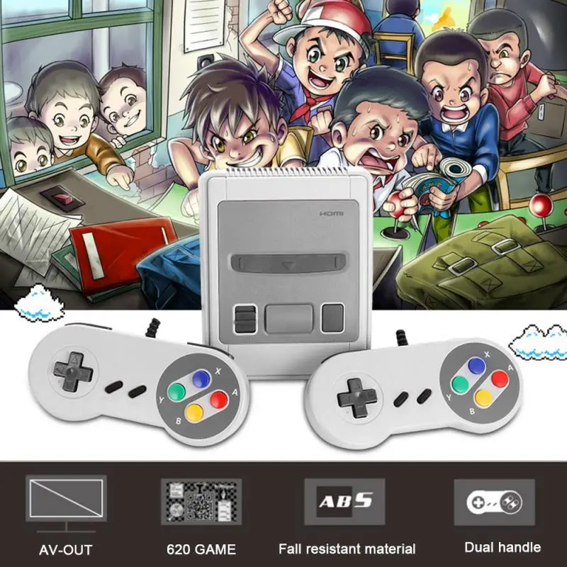 

Retro TV Gamepads Mini Retro TV Game Console 620 Games In 1 Mini Classic Game Console For SFC Game Controllers For Nintendo