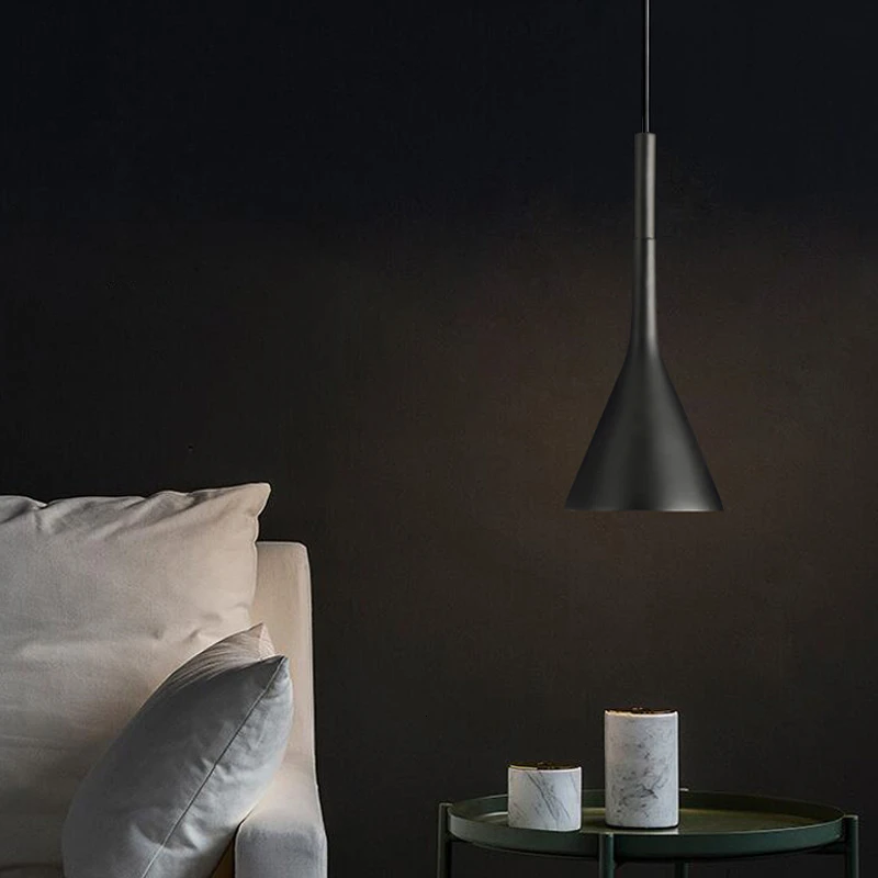 Modern Pendant Lights Kitchen Fixtures For Dining Room Restaurant Bars Home Bedroom White Black Red Lighting Deco Hanging Lamp|Подвесные