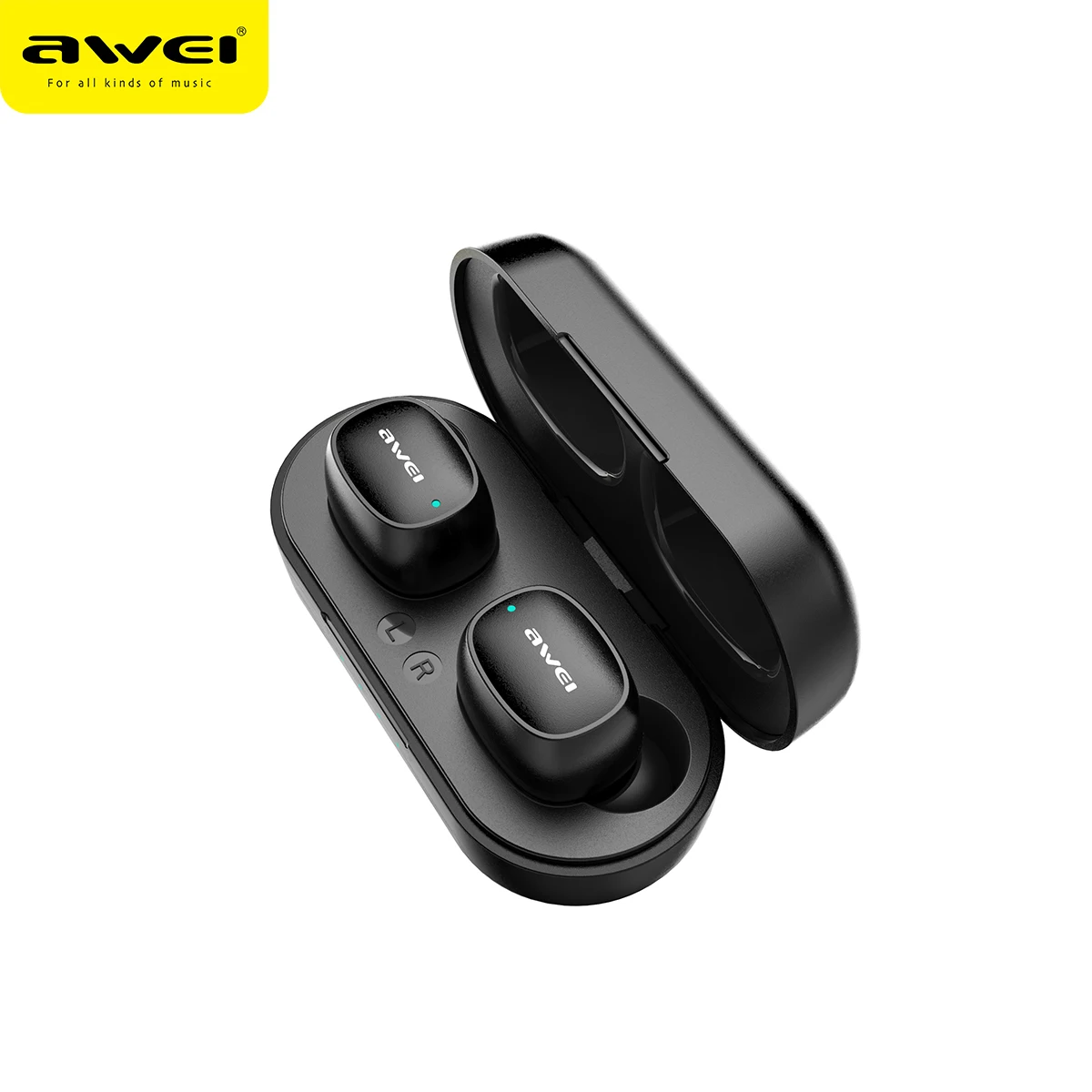 AWEI T13 TWS настоящие беспроводные Bluetooth наушники бас Hi Fi вкладыши мини капсулы