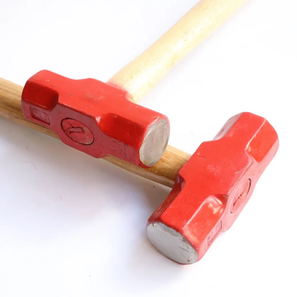 Деревянная Ручка Тонкая красная головка кованая ударопрочная анти офф