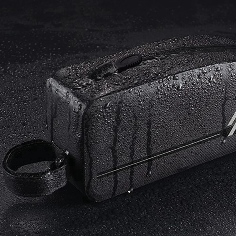 

Bike Front Tube Frame Phone Holder Bag Riding Waterproof Saddle Bag Bicycle Triple-cornered Bags Accessories 1L