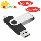 Многофункциональный USB флеш-накопитель Biyetimi, 50 шт., otg 2,0, флеш-накопитель 64 ГБ, usb флэш, пител, карта 32 ГБ, 16 ГБ, 8 ГБ, 4g, флеш-накопитель