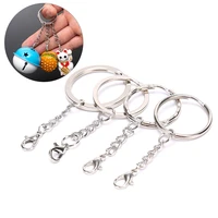 10pcs lot nickel key chains stainless alloy circle diy 25mm keyrings keychain diy accessories material