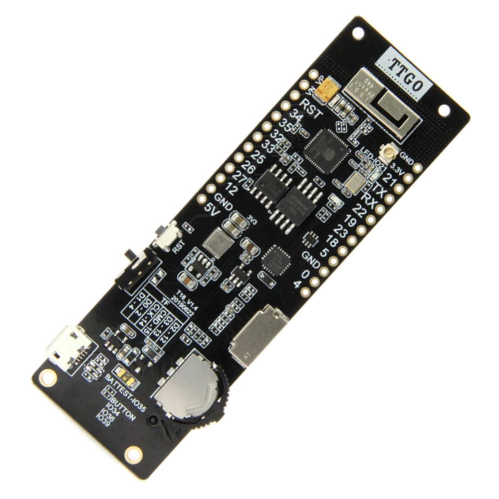 TTGO WiFi Bluetooth модуль 18650 Держатель батареи ESP32 4 MB SPI Flash 4 MB Psram 2A предохранитель