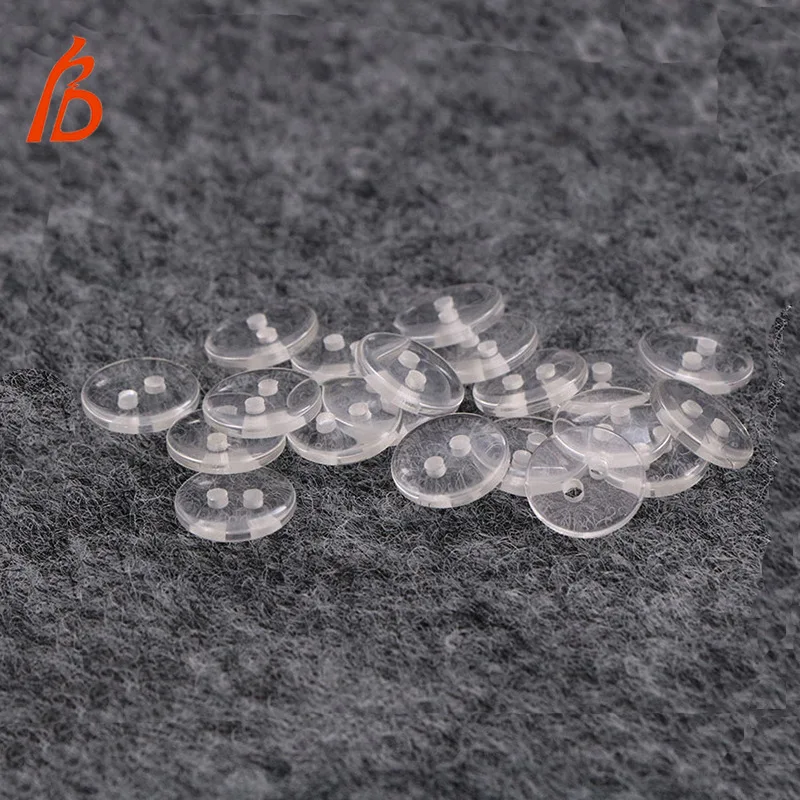 100 шт. прозрачная пряжка с двумя отверстиями из смолы Пряжка для хлеба фурнитура