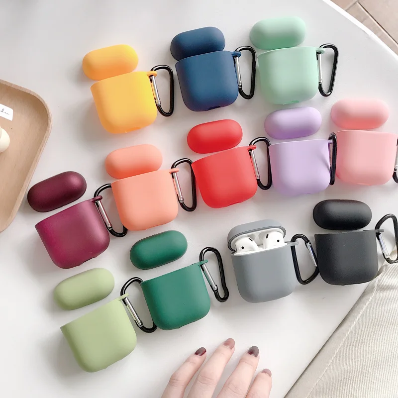 Чехол для беспроводных Bluetooth наушников Apple Airpods 1 2 яркие чехлы AirPods новый чехол из