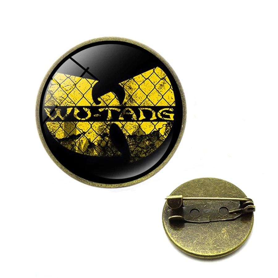 Wu Tang Clan броши старая школа хип-хоп крутые желтые Броши с логотипом булавки