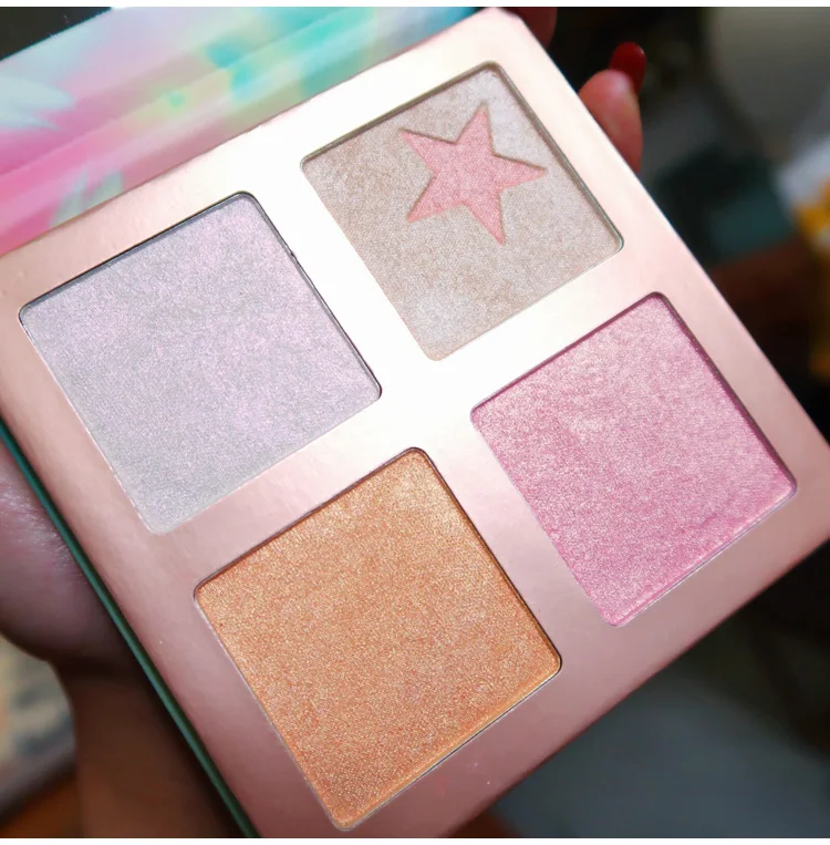 Осветлитель для лица косметика Блестящий мерцающий хайлайтер палитра пудры