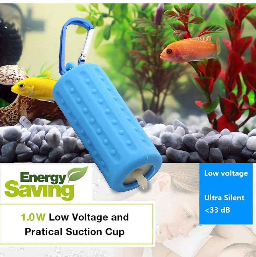 Портативный сверхтихий аквариумный воздушный насос мини USB кислородный