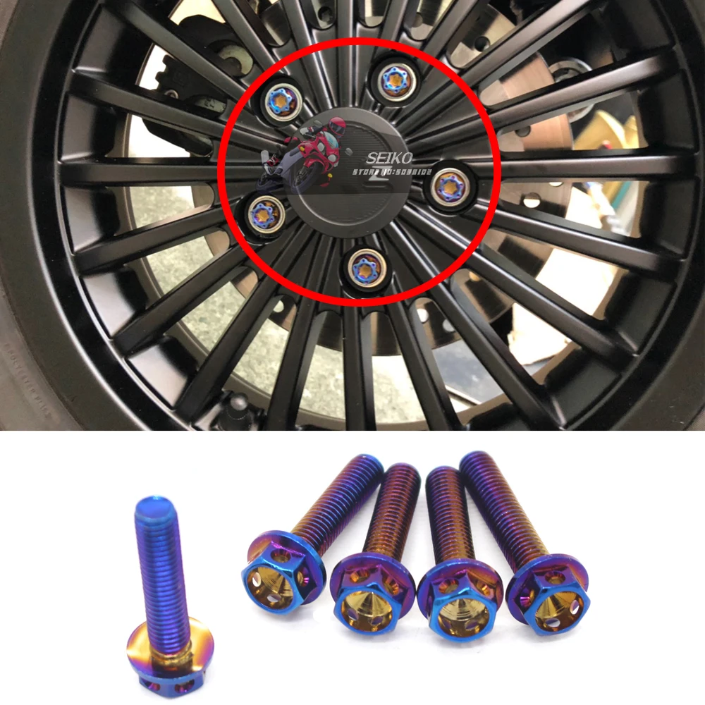 5 шт. титановый болт с шестигранной головкой для скутера Piaggio Vespa GTS 300 300/ie GTS300 |