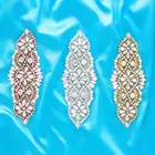 Женский Свадебный ремень с кристаллами SESTHFAR, золотистый Свадебный ремень с аппликацией, нашивка серебристого, розового, золотистого цветов для шитья обуви и платьев