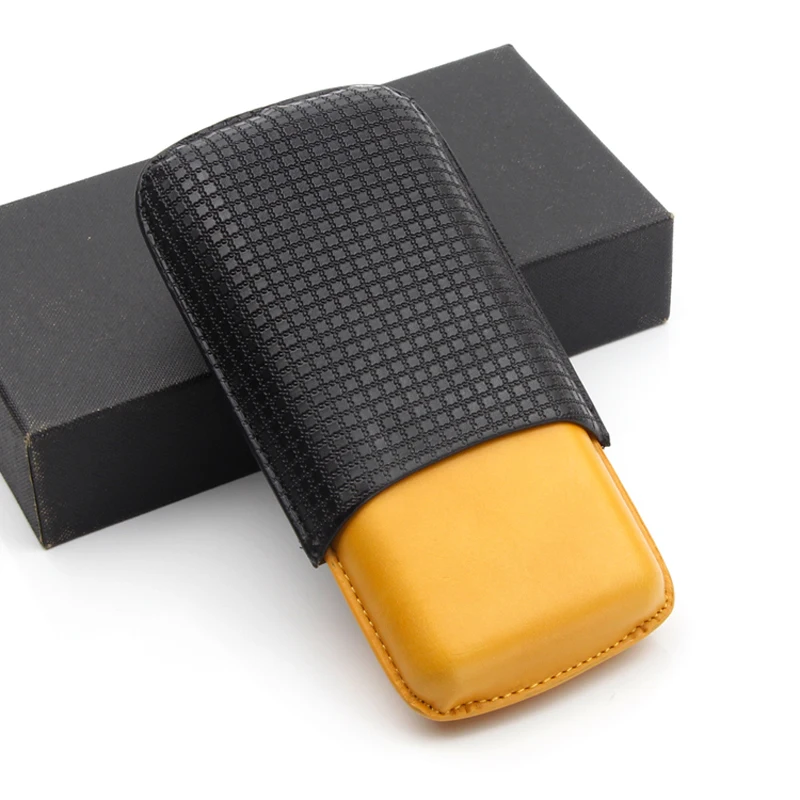 COHIBA Кожаный Портсигар футляр для коробки хранения сигарет 3 держатель сигар