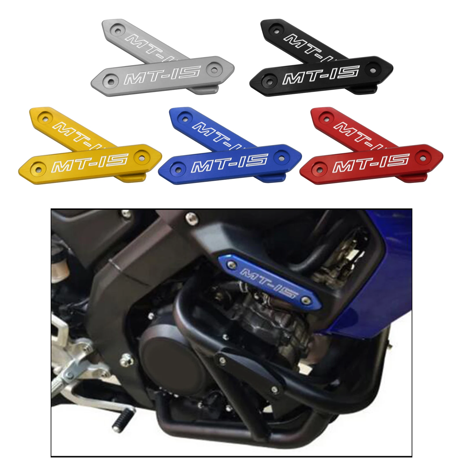 

Алюминиевый корпус крышки внешние аксессуары анодирования Mtkracing для YAMAHA MT-15 2018-2020 Мотоцикл частей протектор