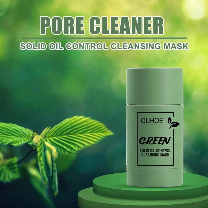 

Green Tea Mask Oil Control Eggplant Acne Deep Cleaning Blackhead Moisturizing Skin Remove Mask Control Masks Mud Care Mask Q9B4