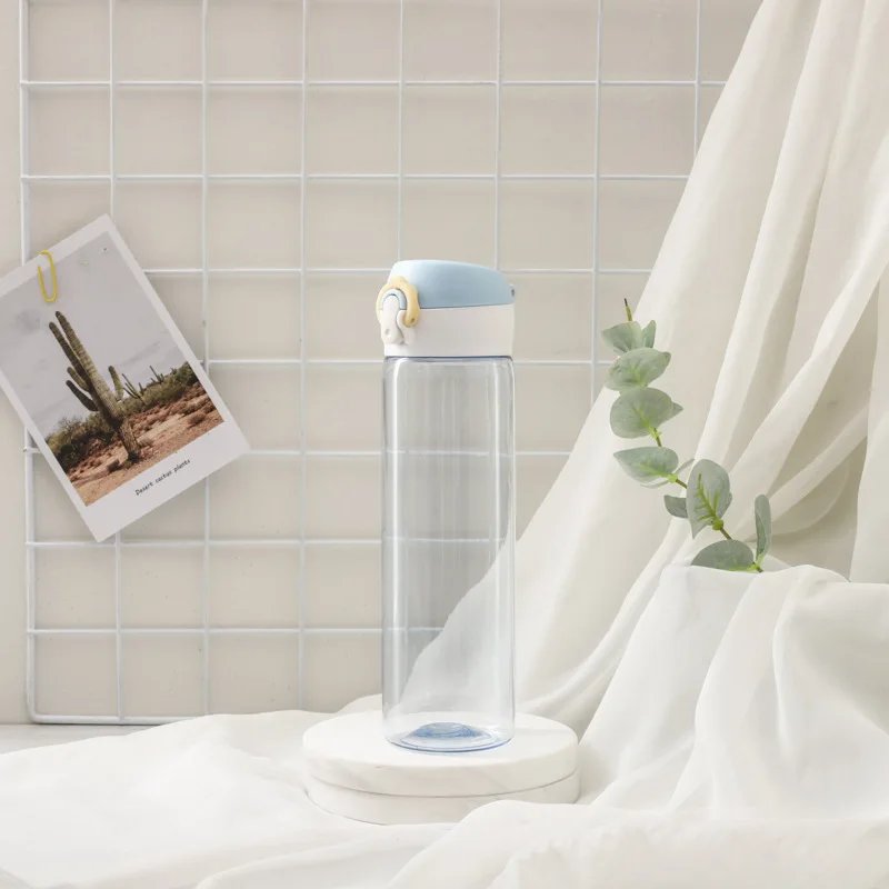 Новая креативная пластиковая бутылка прыгающая крышка для воды в Корейском