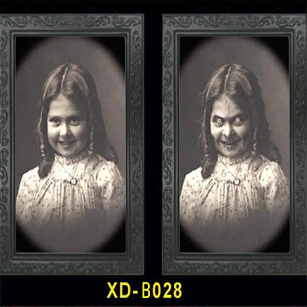 

Фоторамка для Хэллоуина, 3D фоторамка с изображением Человека, призрака, украшение для бара, вечевечерние, Хэллоуина, реквизит для Хэллоуина