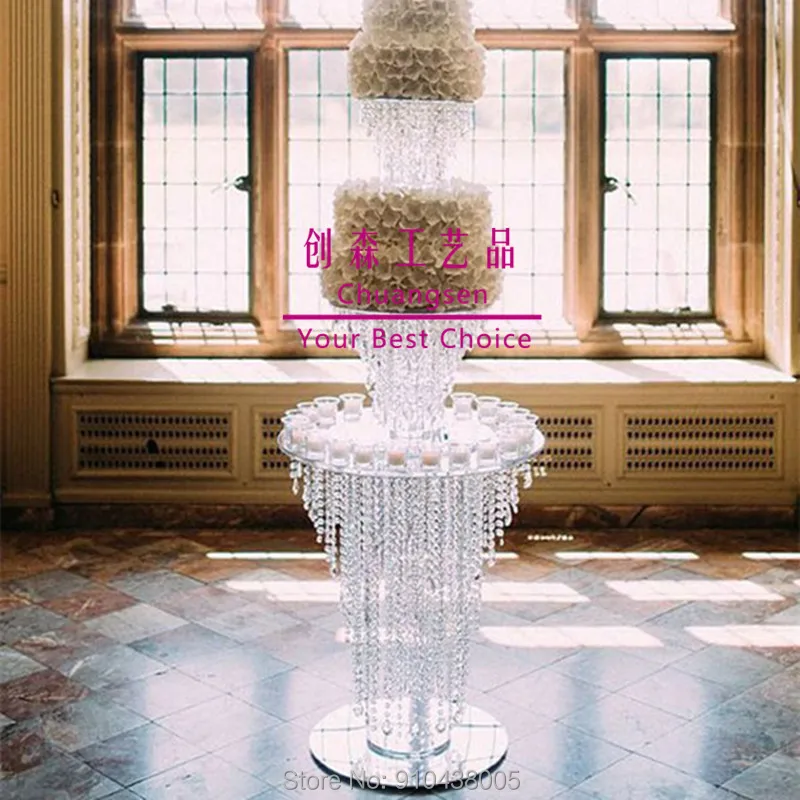 Акриловая Свадебная подставка для цветов прозрачная акриловая стойка коридора