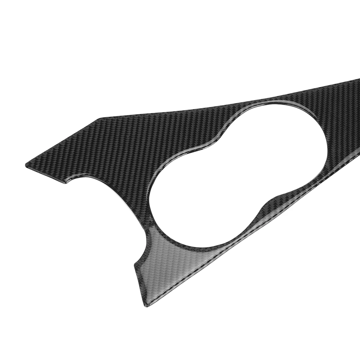 

Q50 Real Carbon Fiber Car Front Center Console Drink Water Cup Holder Trim Sticker Decoration For Infiniti Q50 2014-Nice