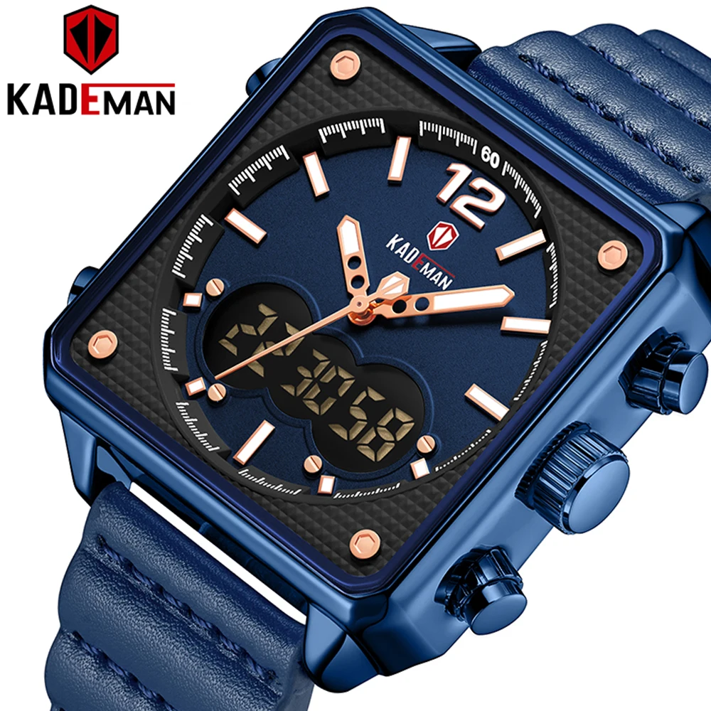 Роскошные брендовые квадратные часы мужские Оригинальные спортивные Топ бренд