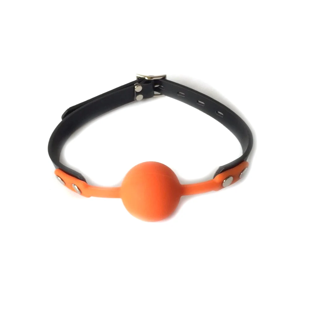 Рот кляп секс игрушка цветные силиконовые шарики рабский с черными ремешки из