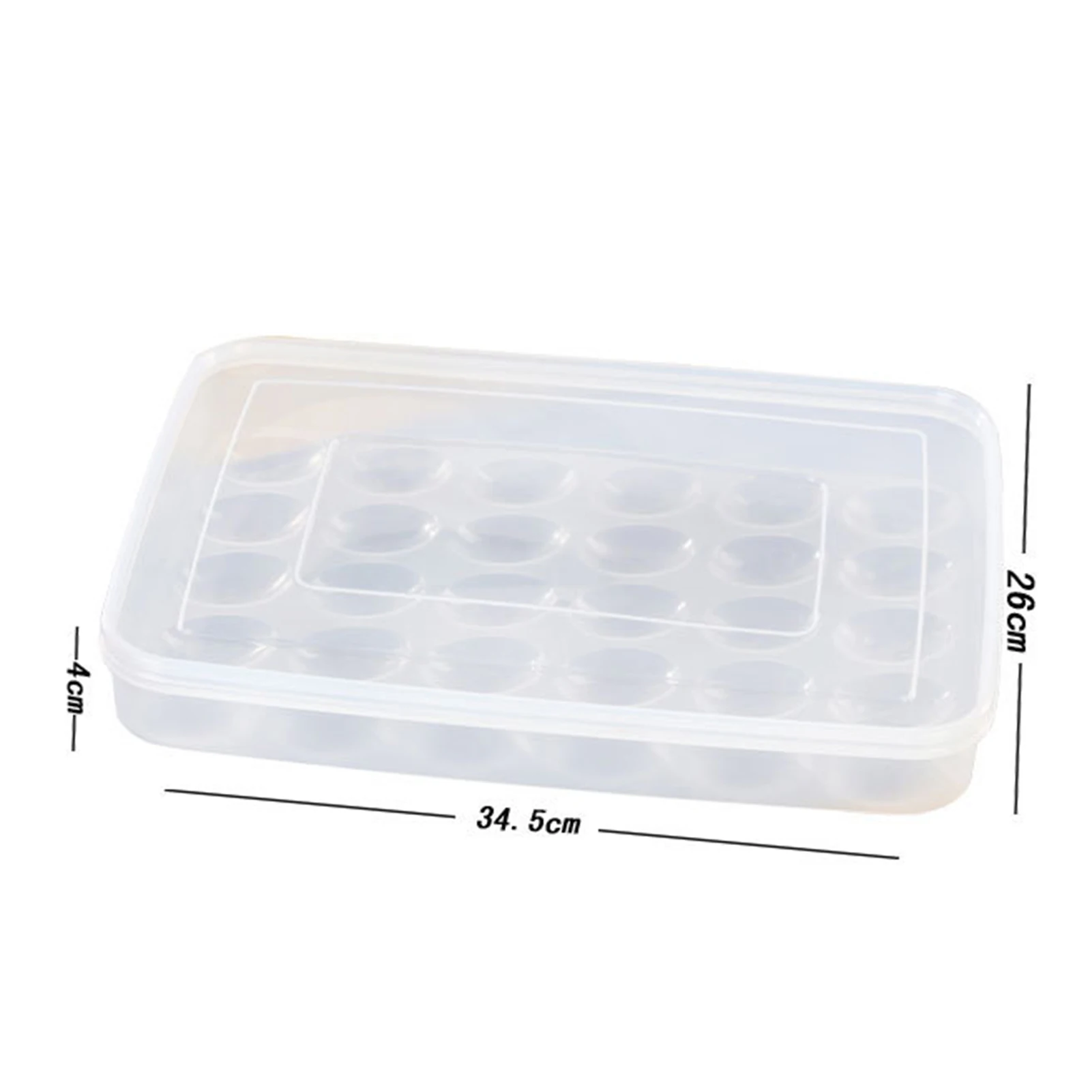 

Large-capacity Refrigerator Egg Organizer 30 Compartments Transparent Egg Storage Box Non-slip And Crack-proof Kitchen storage