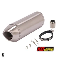 51mm  Motorcycle Exhaust  Vent Pipe With Muffler Stainless Steel 420mm Exhaust System Modified For ATV Street Bike