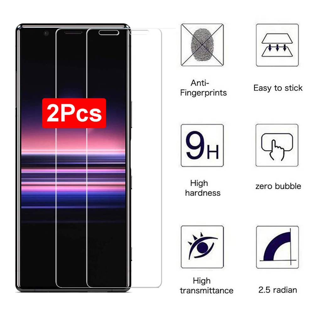 2-Pack Screen Protector 9H HD Tempered Glass Film Cover For Sony Xperia 5 | Мобильные телефоны и аксессуары