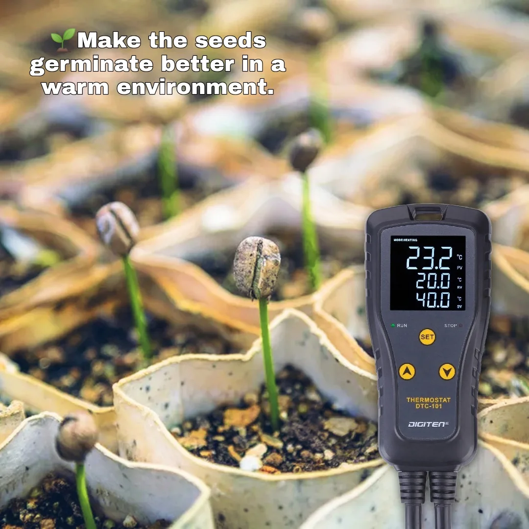 DTC101 цифровой термостат сетевую розетку в Температура контроллер 110V 10A