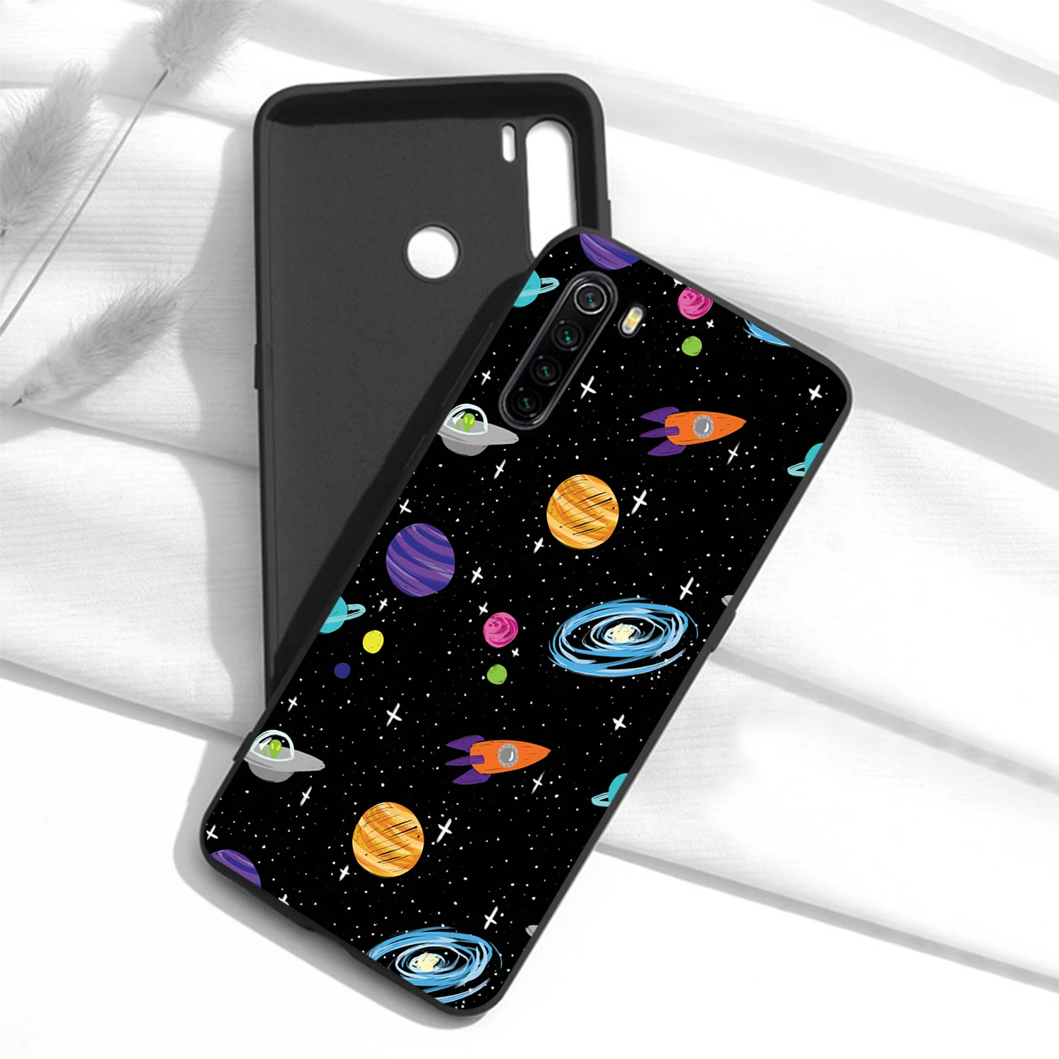 

Planet astronaut planet Silicone Case For Xiaomi Redmi Note 9 10 Pro Cover Mi 10T 11T Pro Note 10 11 Lite Funda Redmi Note10 10S