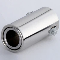 sell like hot car silencer steel stainless vehicle chrome exhaust pipe tip muffler trim tail tube for car motorcycle accessorie