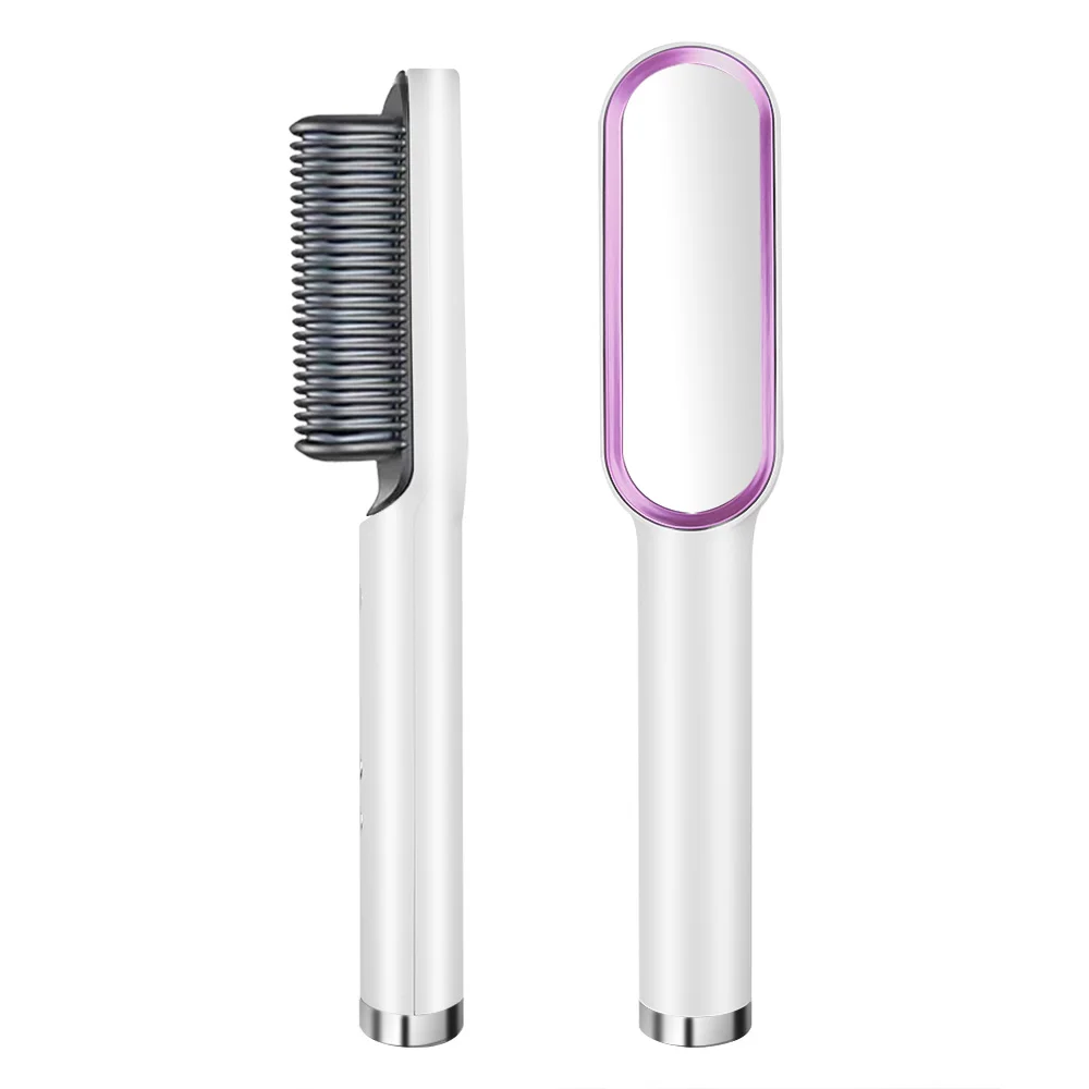 

Professional Brush Hair Straightener Ceramic Electric Straightening Beard Brush Fast Heating Curler Straightener Comb Styler