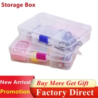 wholesale square transparent plastic storage box 24 grids container for pils jewelry earring beads screw holder case organizer