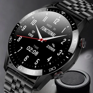 gejian 2021 new bluetooth call smart watch men full touch screen ecg ip68 waterproof sport mens smartwatch for android ios phone free global shipping