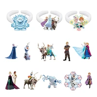 disney princess aisha and prince couple ring simple style creative design ring frozen character ring acrylic resin ring